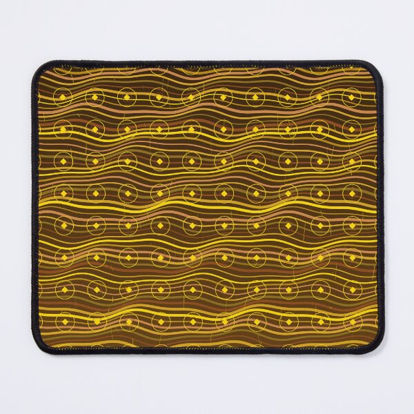 Item preview, African Tiger Eye Stone Gold Brown Gemstone Pattern  designed and sold by AfricanArtHub.