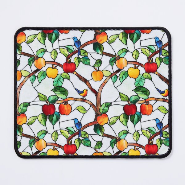 Item preview, Apple Tree and Bluebirds Stained Glass Photo Texture designed and sold by DigitaICraft.