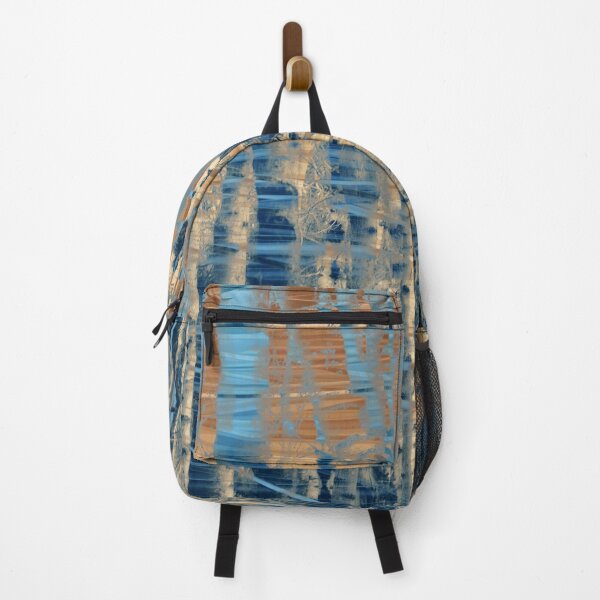 Item preview, Abstract Orange Blue Birch Tree Overlay designed and sold by jocelynsart.
