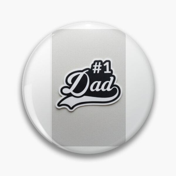 Item preview, #1 Dad Sticker - Best Dad Ever Typography Decal Gift designed and sold by RetroSystemCo.