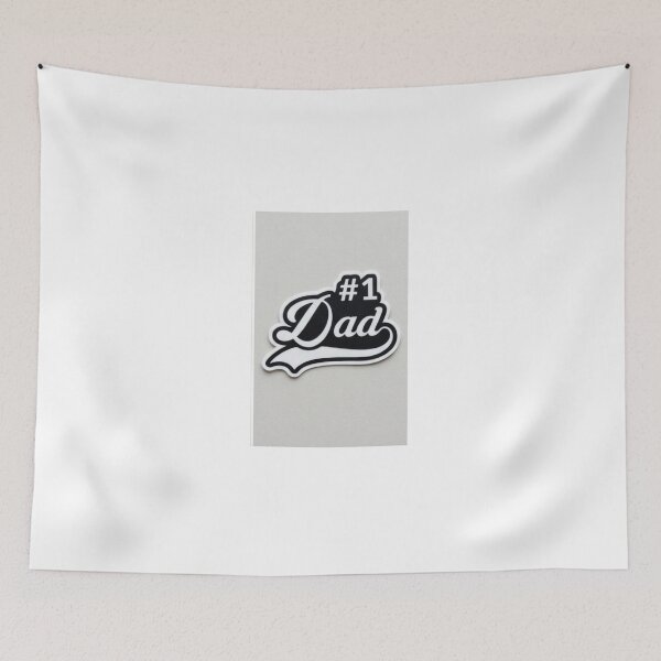 Item preview, #1 Dad Sticker - Best Dad Ever Typography Decal Gift designed and sold by RetroSystemCo.
