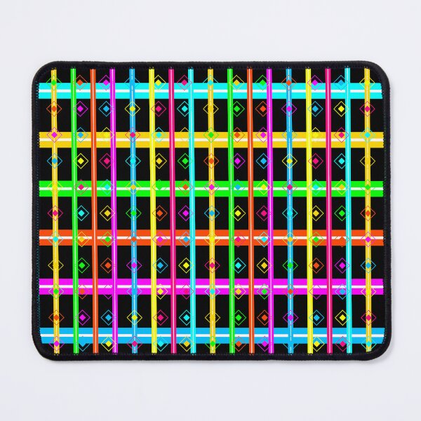 Item preview, African Electric Neon Kente Stripe Glow Dark Pattern  designed and sold by AfricanArtHub.
