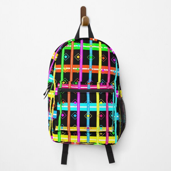 Item preview, African Electric Neon Kente Stripe Glow Dark Pattern  designed and sold by AfricanArtHub.