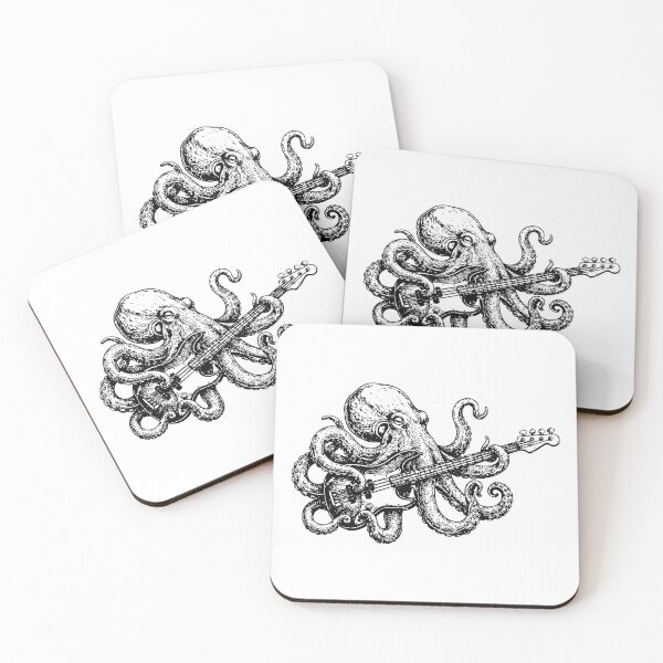 Item preview, OctoBass – Octopus Playing Bass Guitar  designed and sold by abstractsmile.