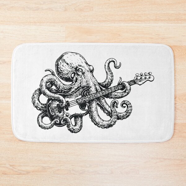 Item preview, OctoBass – Octopus Playing Bass Guitar  designed and sold by abstractsmile.