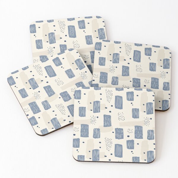 Item preview, Blue Scandinavian Nursery Shapes designed and sold by MegaNovaArt.