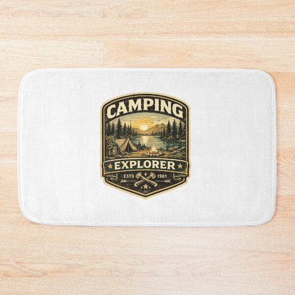 Item preview, Vintage Camping Explorer Retro Outdoor Adventure T-Shirt Design designed and sold by RelateAndTee.