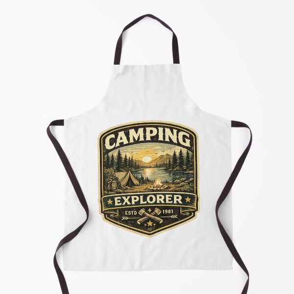 Item preview, Vintage Camping Explorer Retro Outdoor Adventure T-Shirt Design designed and sold by RelateAndTee.