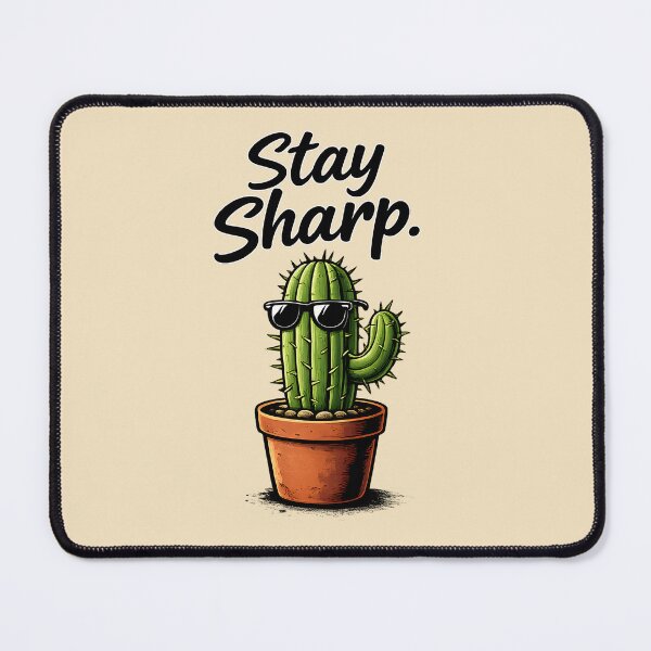 Item preview, Stay Sharp Cool Cactus Illustration designed and sold by blankTeeShirt.