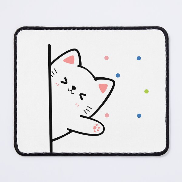 Item preview, Minimalist Peeking Curious Cat Art designed and sold by Kidix Arts.