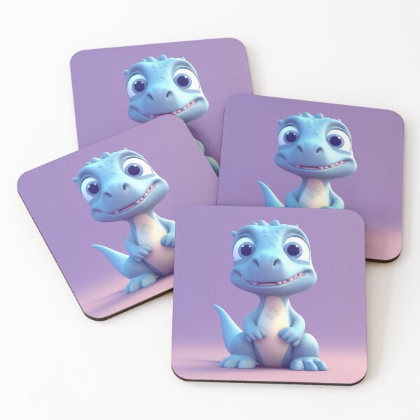 Item preview, ⁠Cute Baby Dinosaur Chibi Nursery Art⁠ designed and sold by PrimePrintLab.