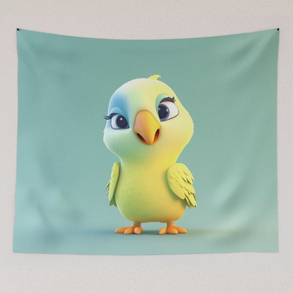 Item preview, Cute Little Bird Pastel Mint Artwork designed and sold by PrimePrintLab.