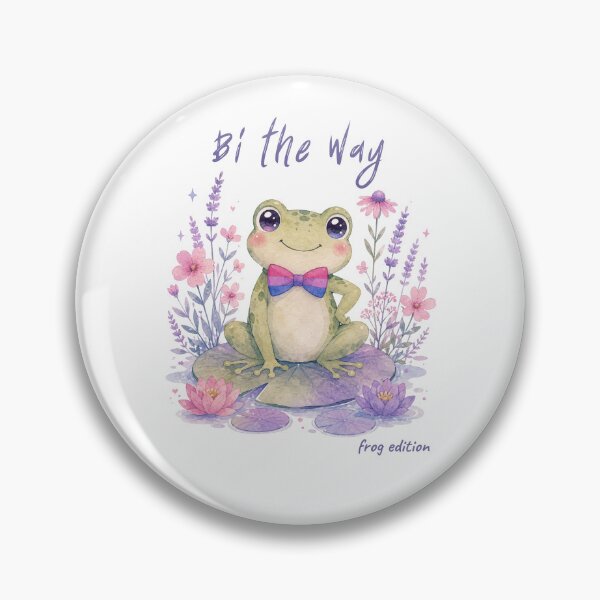 Item preview, Bi the Way Frog — Cute Bisexual Pride LGBTQ Cottagecore Soft Aesthetic Gift designed and sold by SillentDesign.