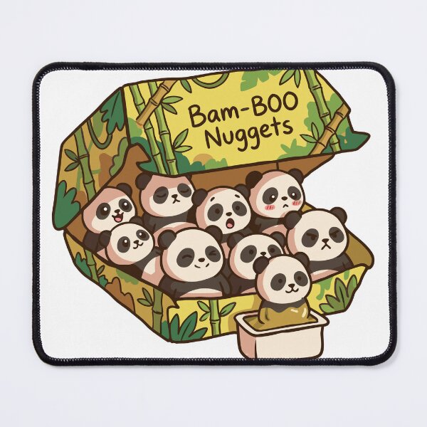 Item preview, Bam-BOO Nuggets Panda Fast Food designed and sold by RedHDesign.