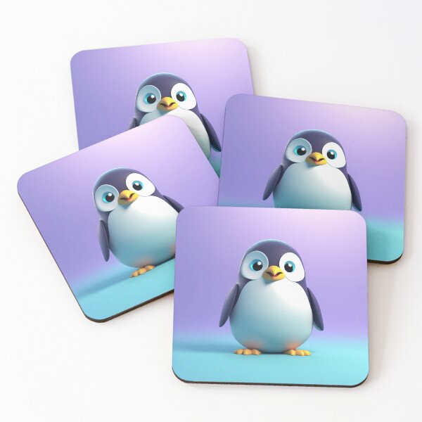 Item preview, Cute Baby Penguin Chibi Nursery Art Moon And Stars⁠ designed and sold by PrimePrintLab.