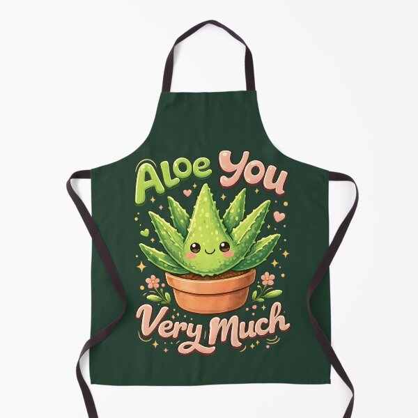 Item preview, Aloe You Very Much – Cute Kawaii Aloe Vera Plant Illustration designed and sold by blankTeeShirt.