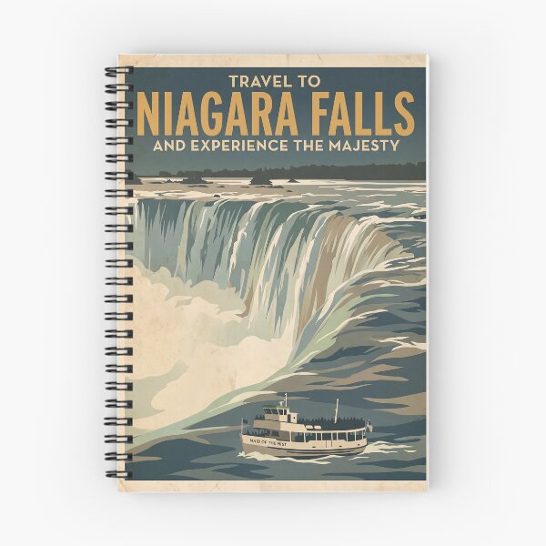 Item preview, Experience the thundering majesty of Niagara Falls with this stunning vintage-inspired travel poster! designed and sold by Pattern-Parade.