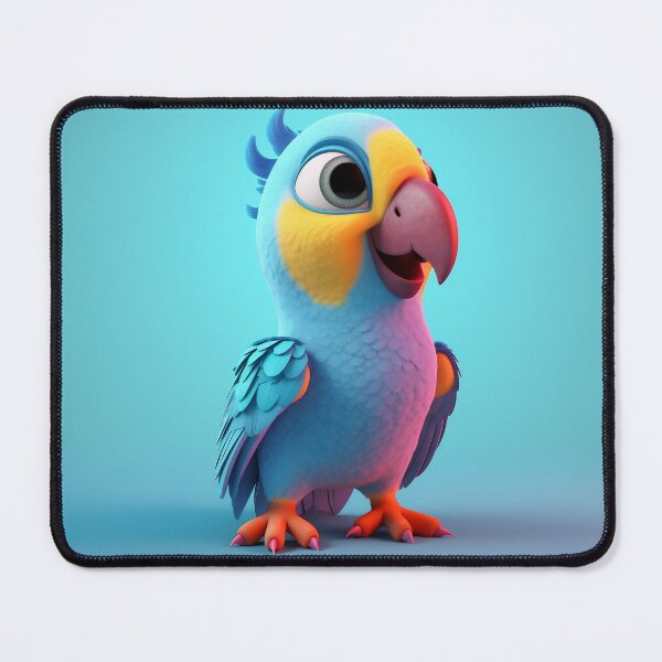 Item preview, Cute Baby Parrot Chibi Nursery Art Tropical Illustration designed and sold by PrimePrintLab.