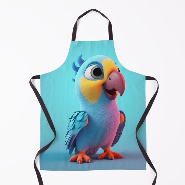 Item preview, Cute Baby Parrot Chibi Nursery Art Tropical Illustration designed and sold by PrimePrintLab.