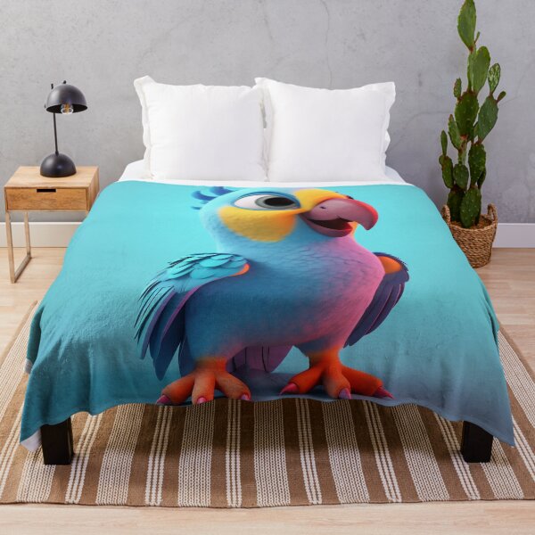 Item preview, Cute Baby Parrot Chibi Nursery Art Tropical Illustration⁠ designed and sold by PrimePrintLab.