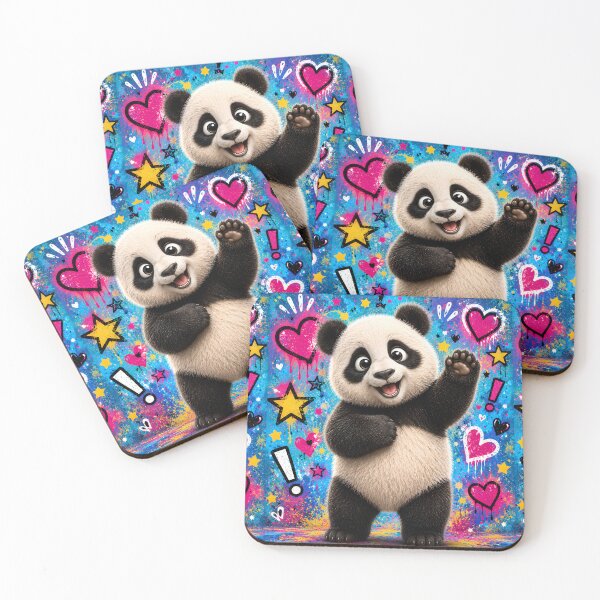 Item preview, Cute Panda Pop Art Explosion designed and sold by Rohan132.