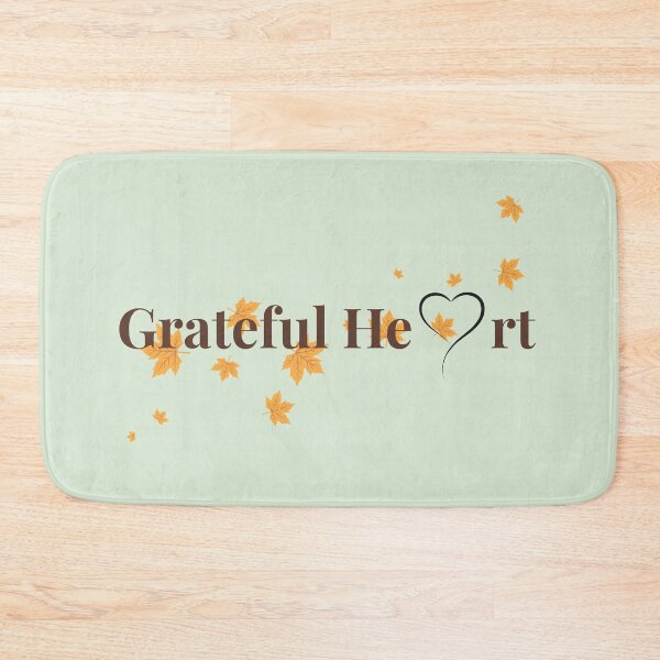 Item preview, Grateful Heart Autumn Leaves - Inspirational Gratitude Art designed and sold by ShaderShirts.