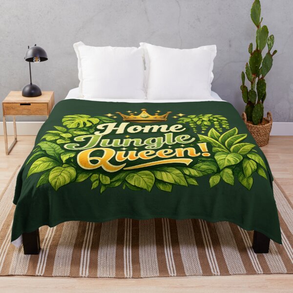 Item preview, Home Jungle Queen – Botanical Plant Lover Crown Design designed and sold by blankTeeShirt.