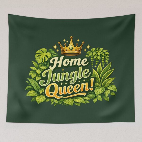 Item preview, Home Jungle Queen – Botanical Plant Lover Crown Design designed and sold by blankTeeShirt.