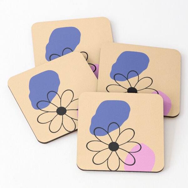 Item preview, Minimal Abstract Flower Pastel Aesthetic Design designed and sold by PixelParinda.