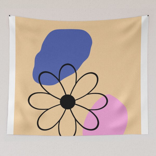 Item preview, Minimal Abstract Flower Pastel Aesthetic Design designed and sold by PixelParinda.