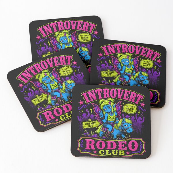 Item preview, Introvert Rodeo Club Funny Goth Fairy Pony Western Graphic designed and sold by FocusedPatterns.