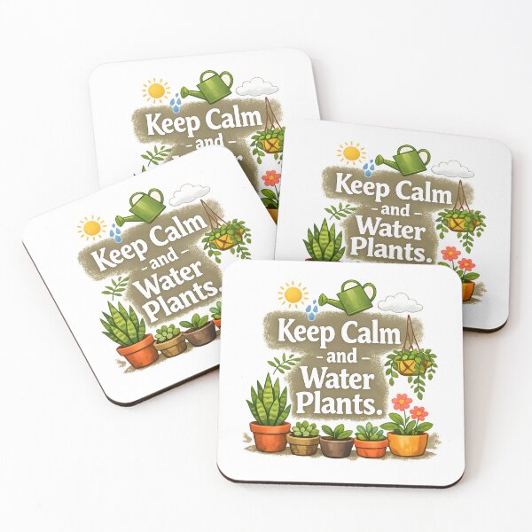 Item preview, Keep Calm and Water Plants – Cute Gardening Lover Design designed and sold by blankTeeShirt.