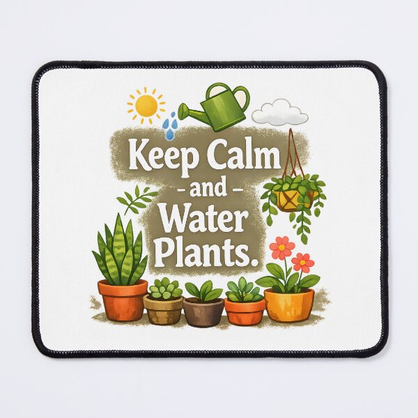 Item preview, Keep Calm and Water Plants – Cute Gardening Lover Design designed and sold by blankTeeShirt.