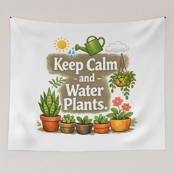 Item preview, Keep Calm and Water Plants – Cute Gardening Lover Design designed and sold by blankTeeShirt.