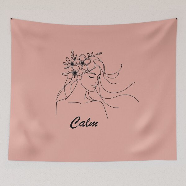 Item preview, Minimalist Line Art Woman with Floral Crown designed and sold by ShaderShirts.