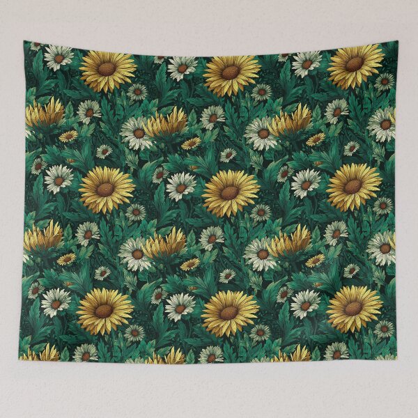 Item preview, Bold Daisy Print  - Botanical Garden Pattern   - Christmas Gifts For Him designed and sold by RoyalStarsPatts.