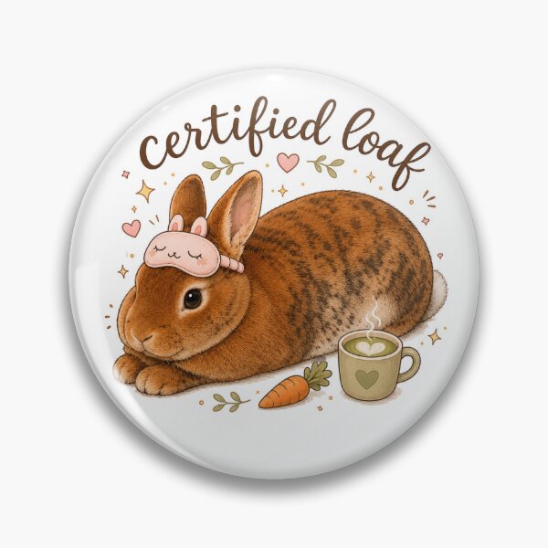 Item preview, Certified Loaf Bunny Sticker – Cute Cozy Rabbit Aesthetic designed and sold by TessHandmadeCreation .