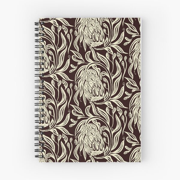 Item preview, Protea design seamless pattern, nature aesthetic, botanical art designed and sold by zephyrstudio26.