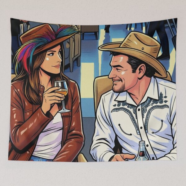 Item preview, Lederbraun Der Cowboy und die Dame designed and sold by pjd94.
