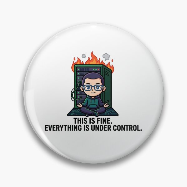 Item preview, This Is Fine Everything Is Under Control designed and sold by IntrovertEngineer11.