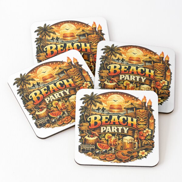 Item preview, Beach Party – Vintage Summer Vibes Design designed and sold by MAMPYBASS.