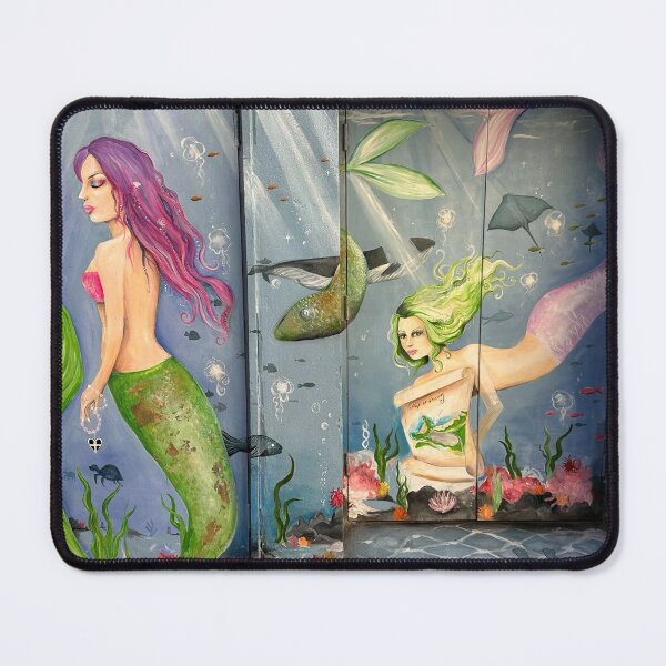 Item preview, Mystical Mermaid Ocean Wall Art Fantasy Underwater Artwork designed and sold by Tee-Shirt-Topia.