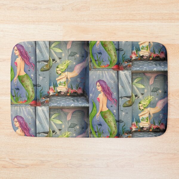 Item preview, Mystical Mermaid Ocean Wall Art Fantasy Underwater Artwork designed and sold by Tee-Shirt-Topia.