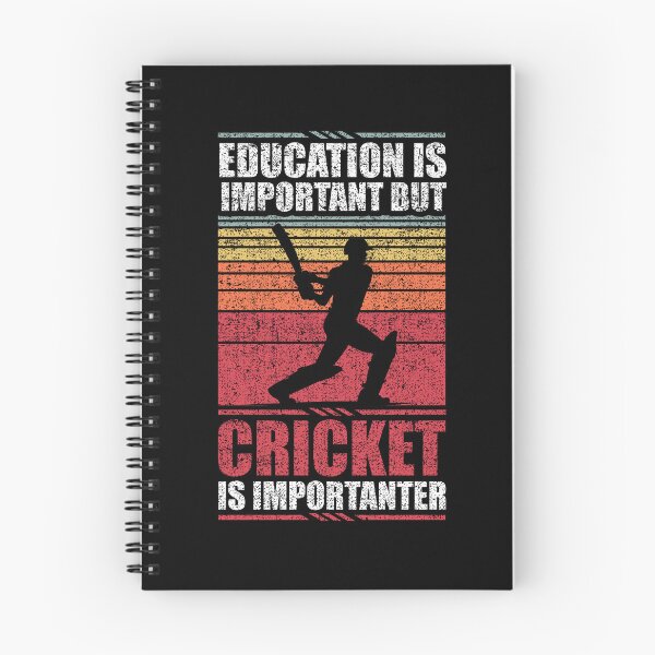 Item preview, Education Is Important But Cricket Is Importanter designed and sold by GabbyKash.