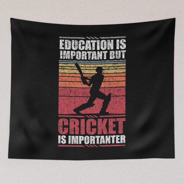 Item preview, Education Is Important But Cricket Is Importanter designed and sold by GabbyKash.