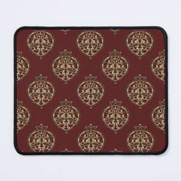 Item preview, Luxury Crimson & Gold Baroque Pattern | Elegant Vintage Royal Ornamental Design designed and sold by Almanzart.