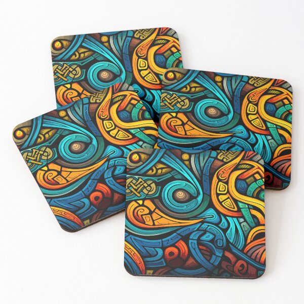 Item preview, Abstract Tribal Graffiti Line Art Celtic Psychedelic designed and sold by jttrends.