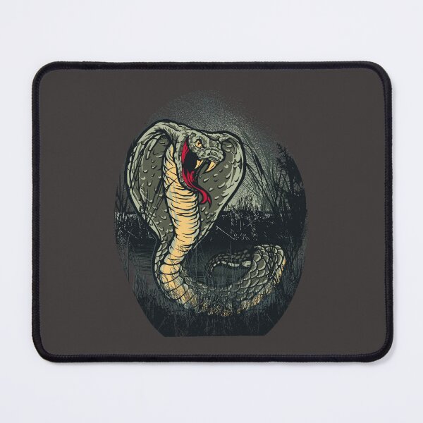 Item preview, Venomous King Cobra Snake - Dark Vintage Reptile Illustration designed and sold by PCGraphicStudio.