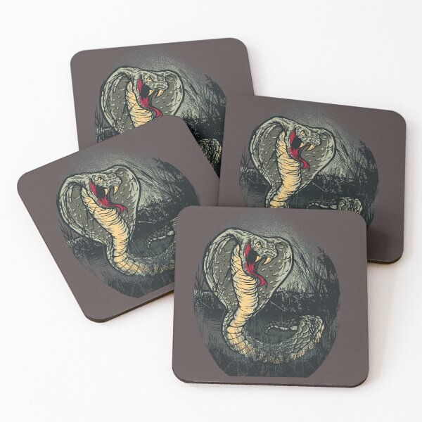 Item preview, Venomous King Cobra Snake - Dark Vintage Reptile Illustration designed and sold by PCGraphicStudio.