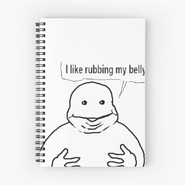 Item preview, I like rubbing my belly reaction image designed and sold by Adiex0.